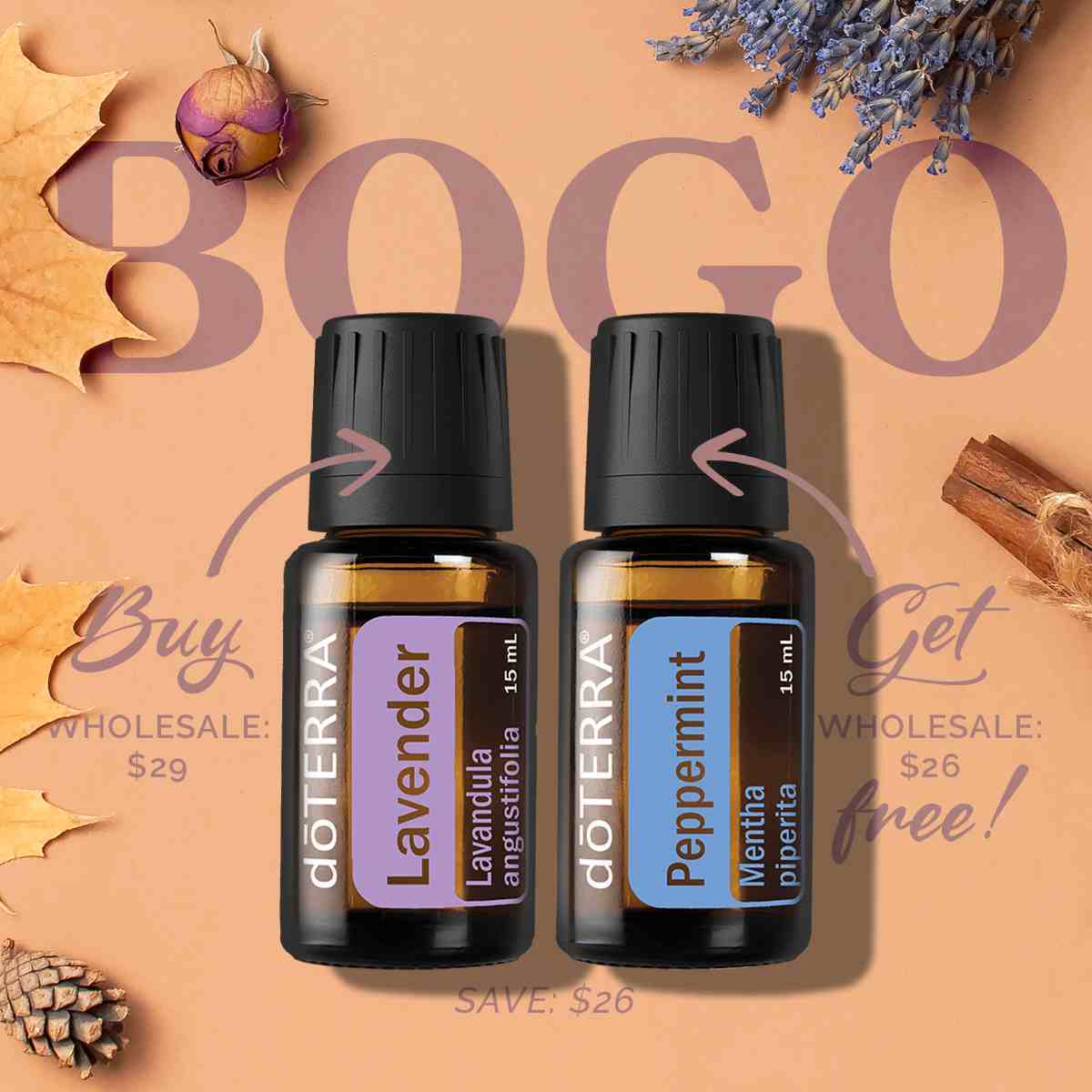 Buy Lavender, Get Free Peppermint