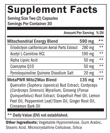 doTERRA MetaPWR Mito2Max Energy Supplement