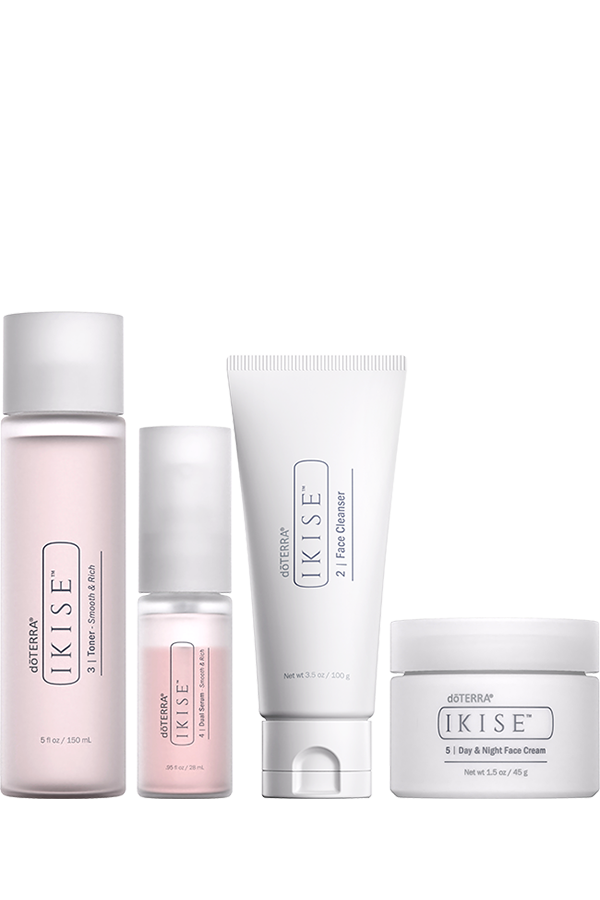 doTERRA IKISE Skin Ritual: Face Cleanser, Toner, Dual Serum and Day & Night Face Cream